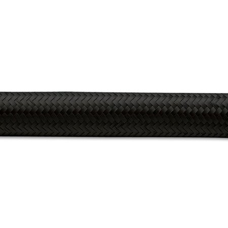 VIBRANT PERFORMANCE 50FT ROLL OF BLACK NYLON BRAIDED FLEX HOSE; AN SIZE: -6; HOSE ID: 0.34 11996